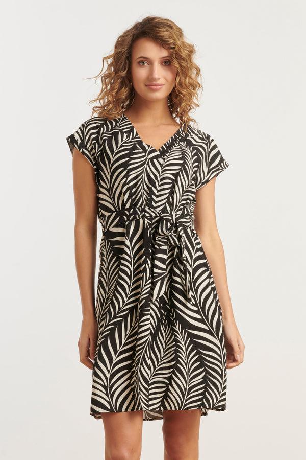 smashed lemon 35147 Jurken | Black-Off-White