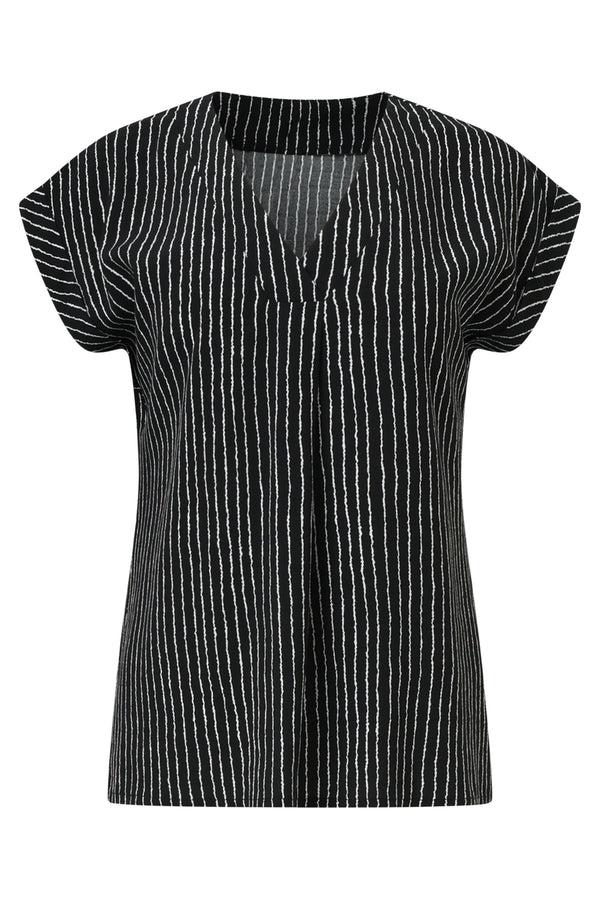 Smashed Lemon 35150 Tops | Black-Off-White