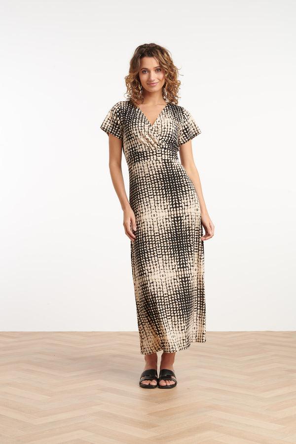 smashed lemon 35151 Jurken | Black-Off-White