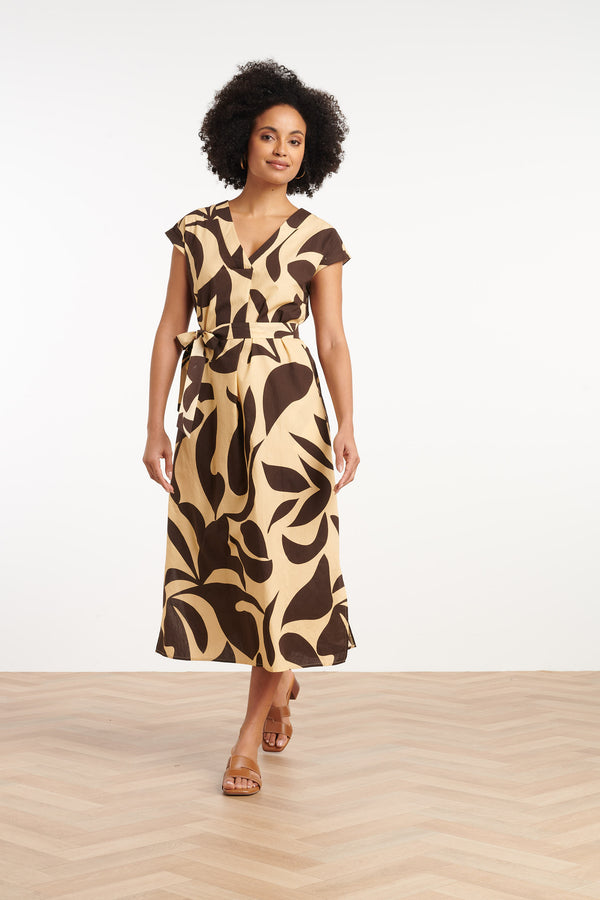 smashed lemon 35167 Jurken | Sand-Black