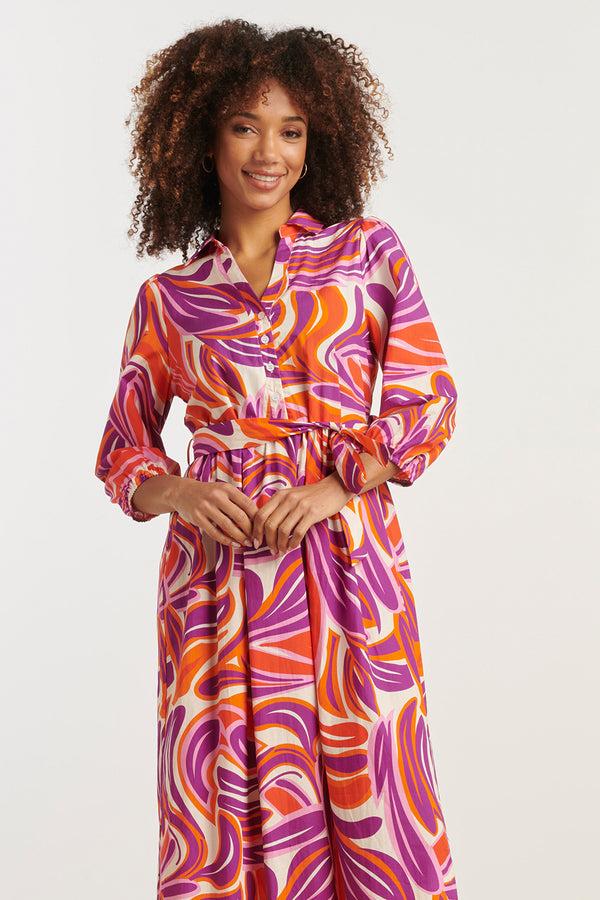 Smashed Lemon 35171 Jurken | Sand-Black