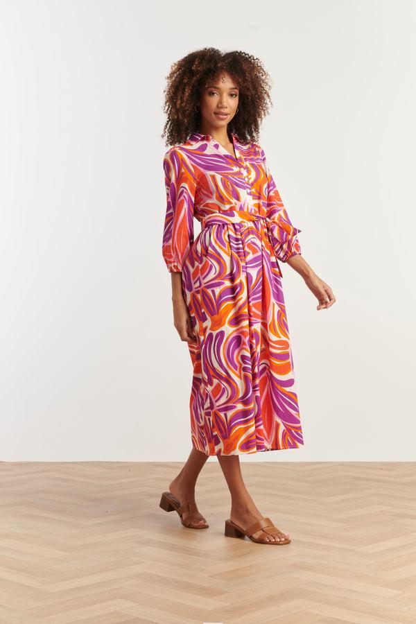 Smashed Lemon 35171 Jurken | Sand-Black