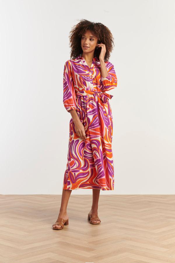 Smashed Lemon 35171 Jurken | Sand-Black