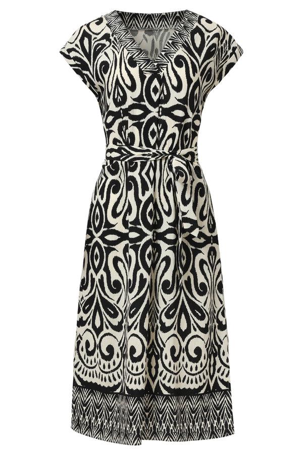 Smashed Lemon 35176 Jurken | Offwhite-Black