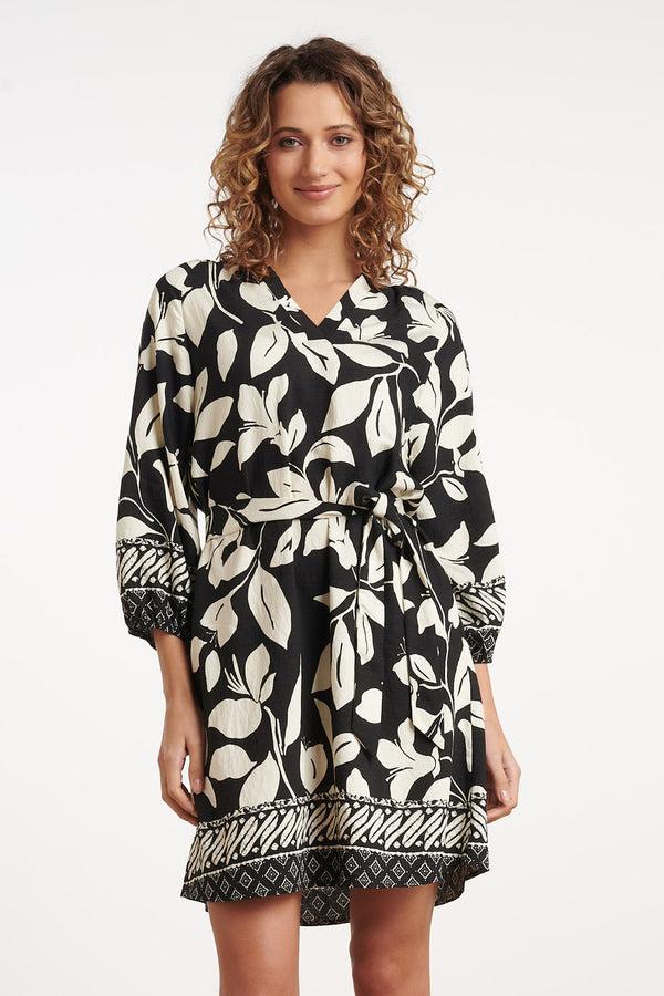 smashed lemon 35187 Jurken | Off White-Dark Sand