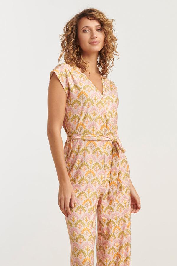 Smashed Lemon 35189 Jumpsuits | Sand-Multicolour