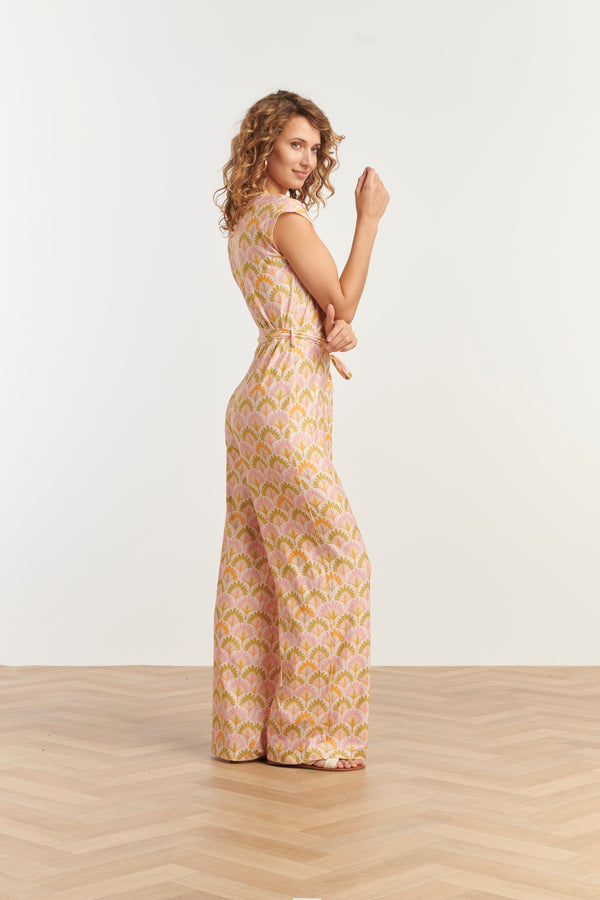 Smashed Lemon 35189 Jumpsuits | Sand-Multicolour