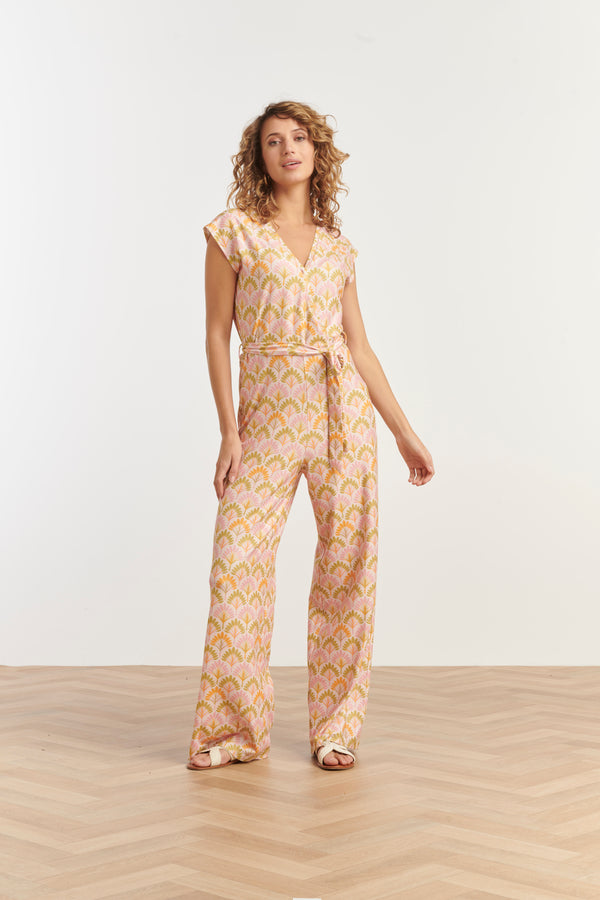 smashed lemon 35189 Jumpsuits | Sand-Multicolour