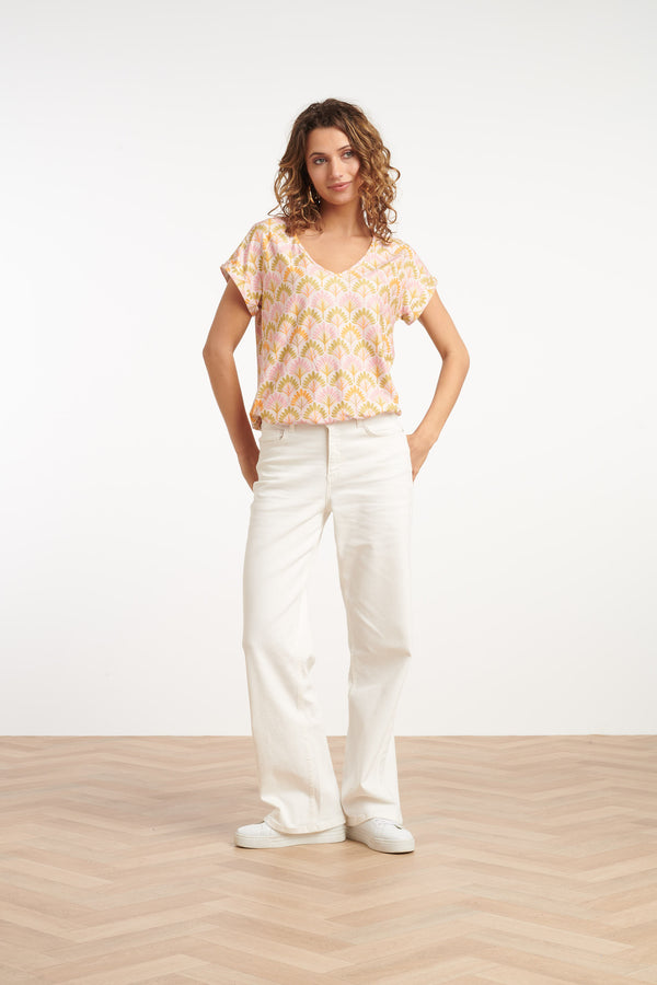 Smashed Lemon 35190 Tops | Sand-Multicolour