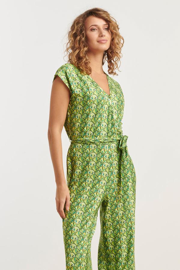Smashed Lemon 35193 Jumpsuits | Green