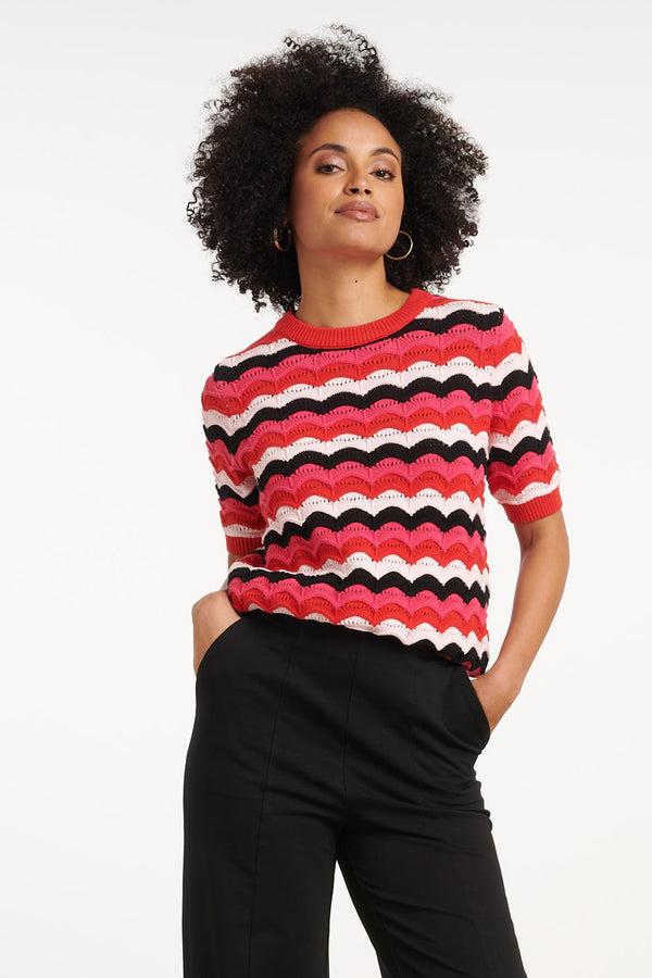 Smashed Lemon 35198 Tops | Pink-Multicolour