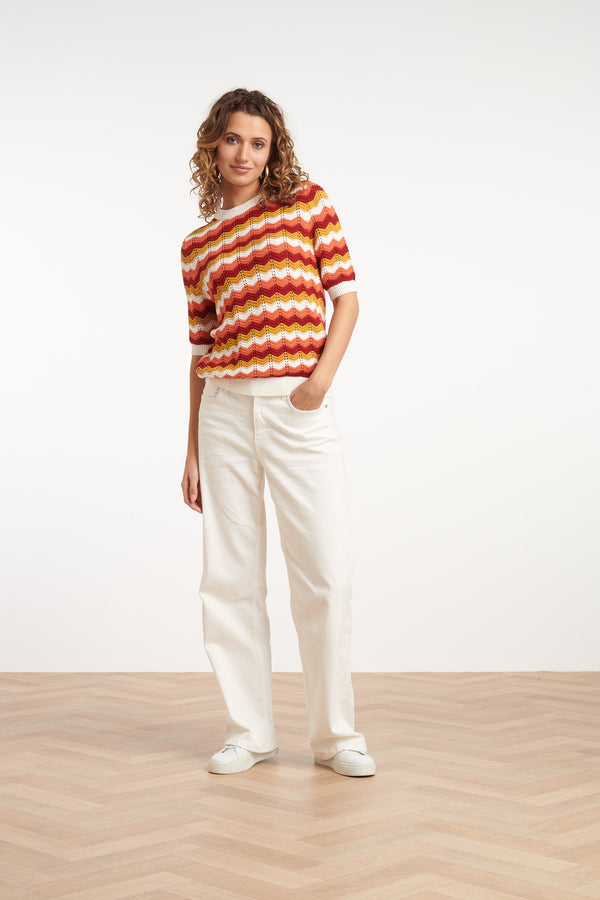 Smashed Lemon 35199 Tops | Red-Multicolour