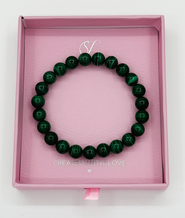 Smashed Lemon 62033 Malachite Kralenarmband | Petrol