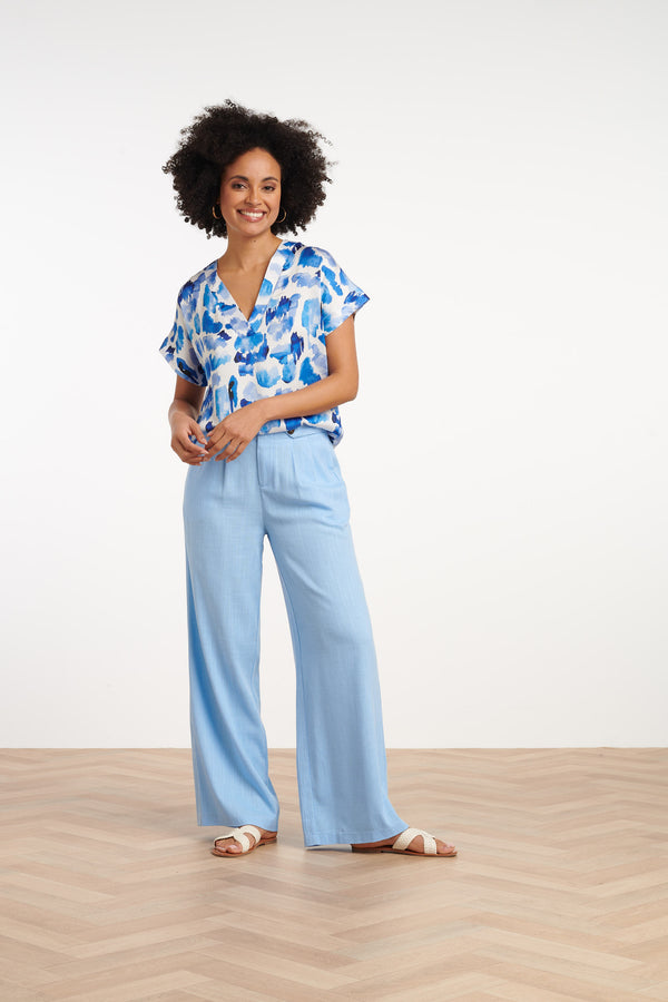 smashed lemon S25365 Tops | White-Blue