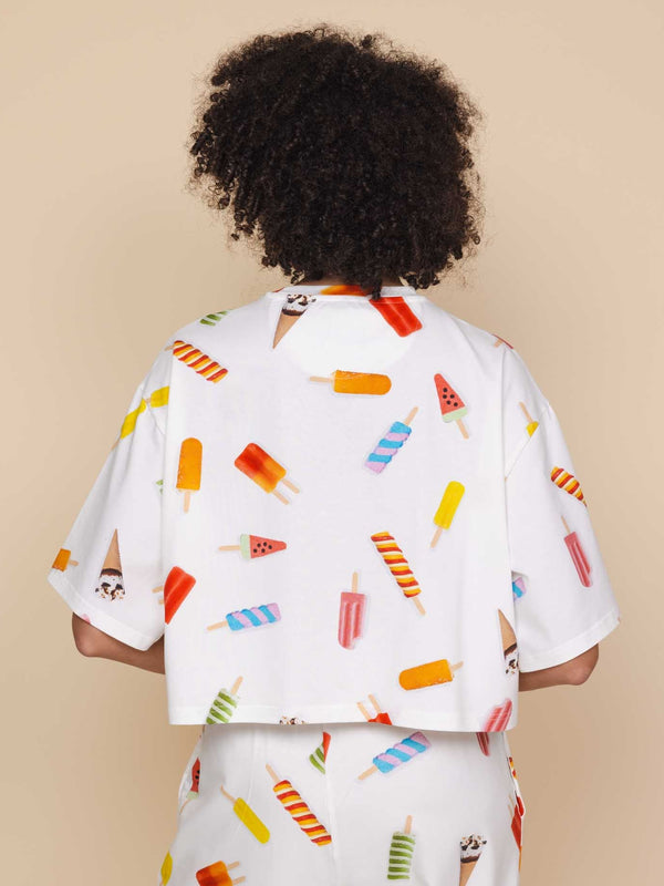 Snurk Popsicles Cropped T-shirt En Shorts Set Dames