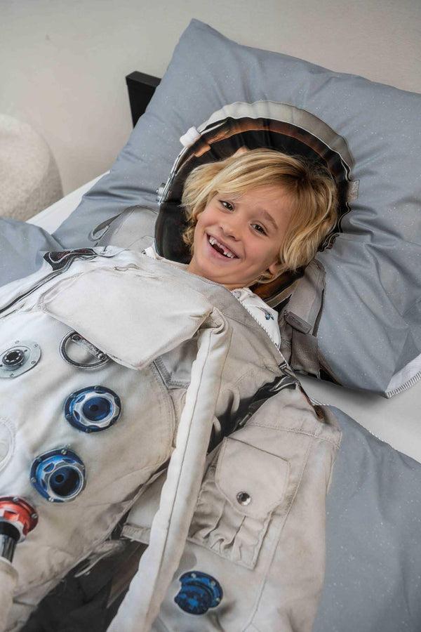 Snurk Astronaut Grey Dekbedovertrek