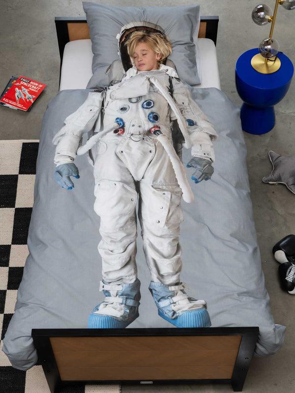 snurk Astronaut Grey dekbedovertrek