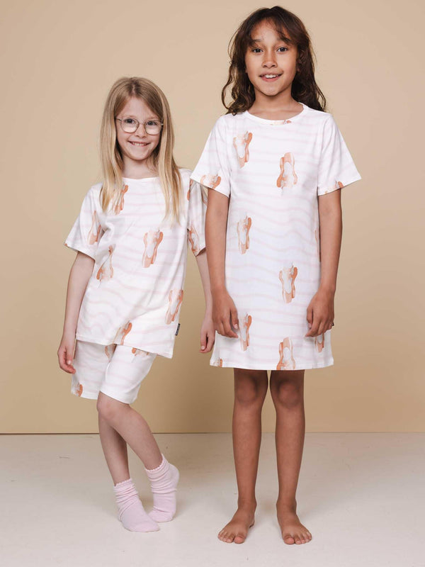Snurk Ballerina T-shirt En Shorts Set Kids