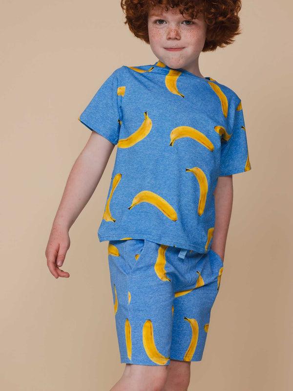 snurk Banana Blue Shorts Kids