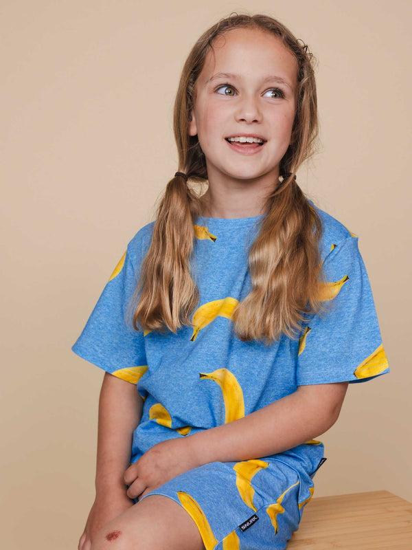 snurk Banana Blue T-shirt Kids