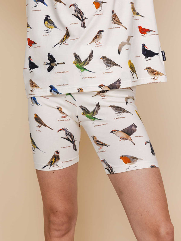 snurk Bird Watching Bikershorts Dames
