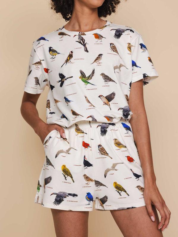 snurk Bird Watching Shorts Dames