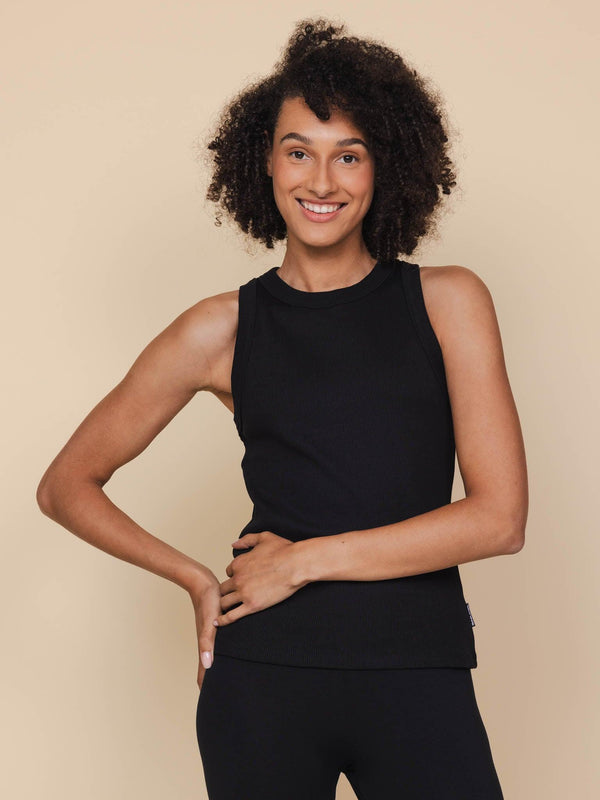 snurk Black Tanktop Dames