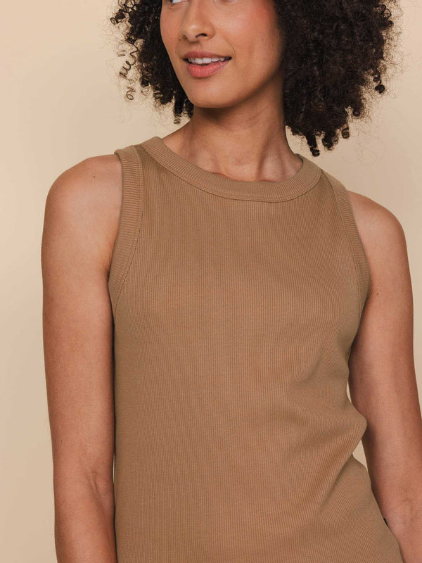 Snurk Caramel Brown Tanktop Dames