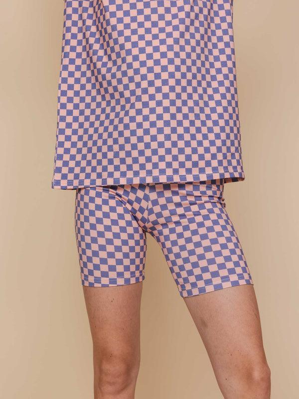 snurk Check Bikershorts Dames