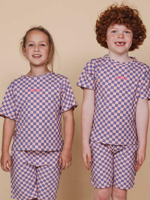 snurk Check T-shirt Kids