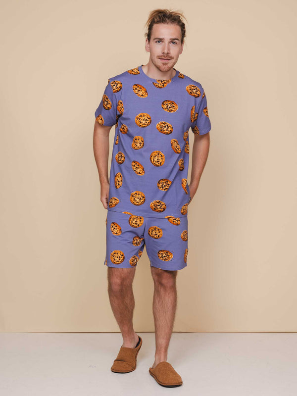 snurk Cookies T-shirt en Shorts set Heren