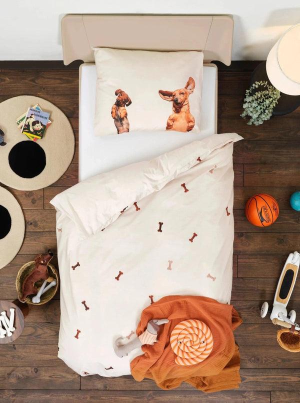Snurk Dachshund Friends Dekbedovertrek Flanel