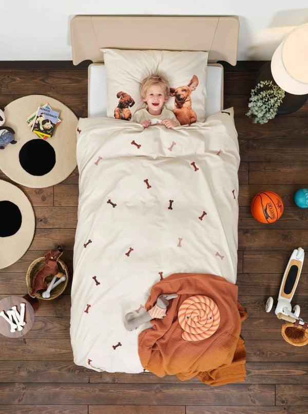 snurk Dachshund Friends dekbedovertrek flanel