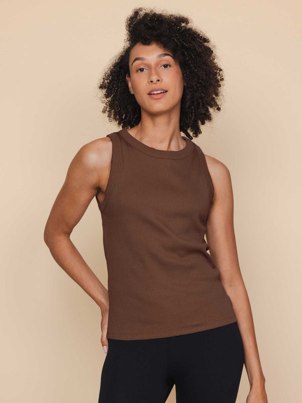 Snurk Dark Brown Tanktop Dames
