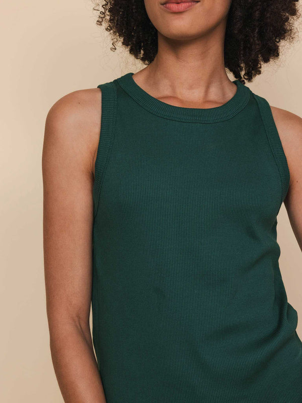 Snurk Forest Green Tanktop Dames