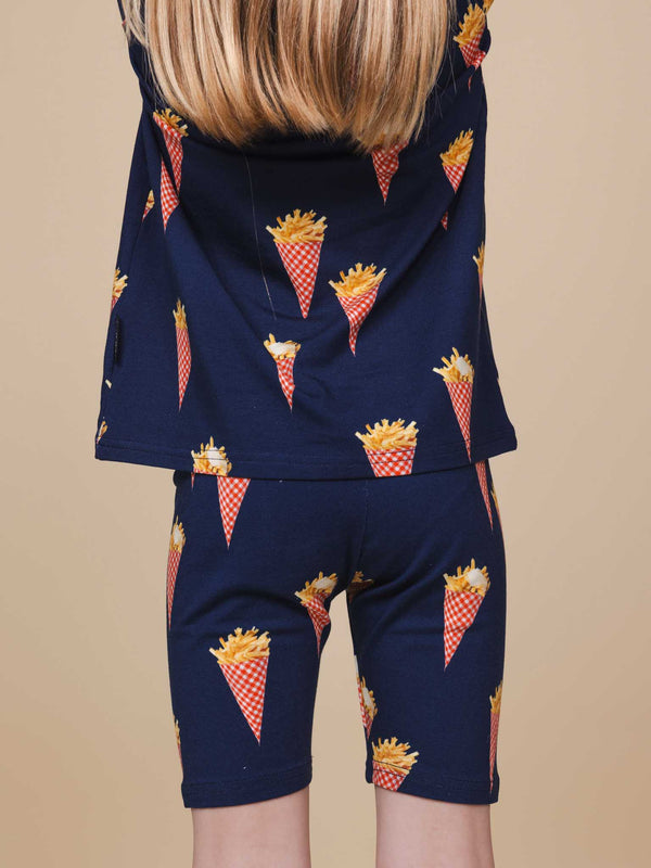 Snurk Fries Navy Bikershorts Kids