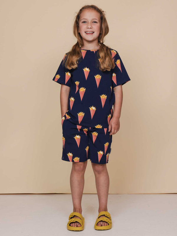 Snurk Fries Navy Shorts Kids