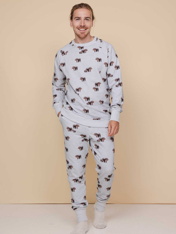 snurk Hippos Sweater en Broek set Heren