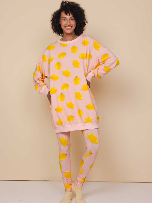 snurk Lemon Sweater Dress Dames