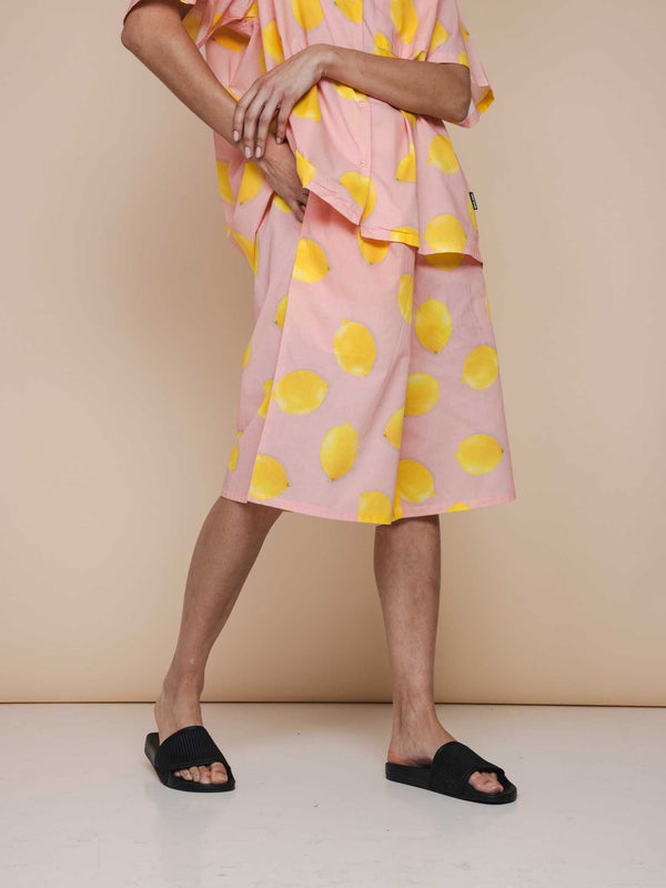 snurk Lemon Wide-Leg Shorts Dames