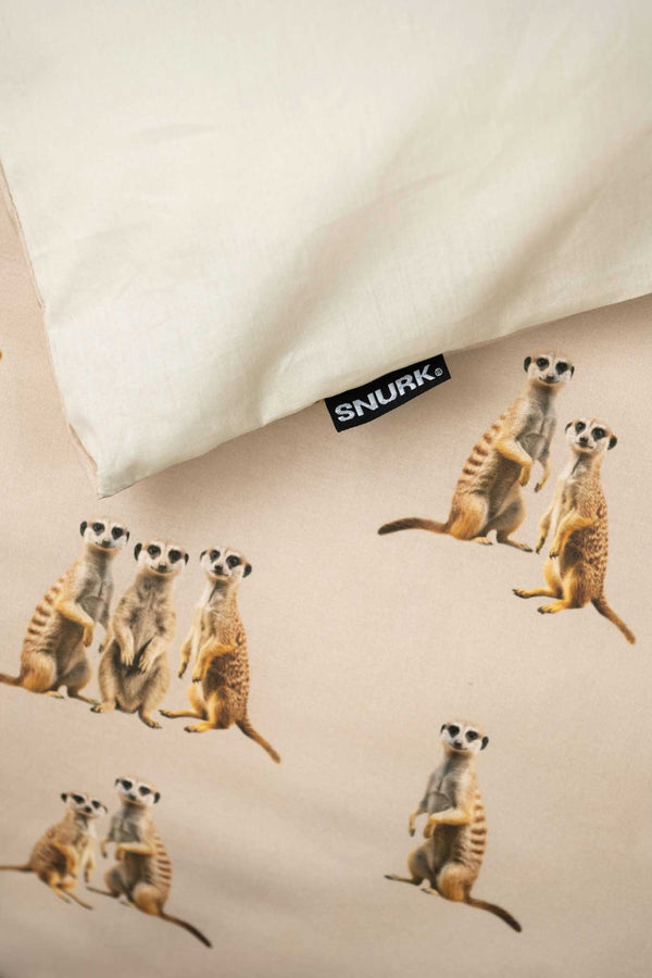 Snurk Meerkats Sand Dekbedovertrek
