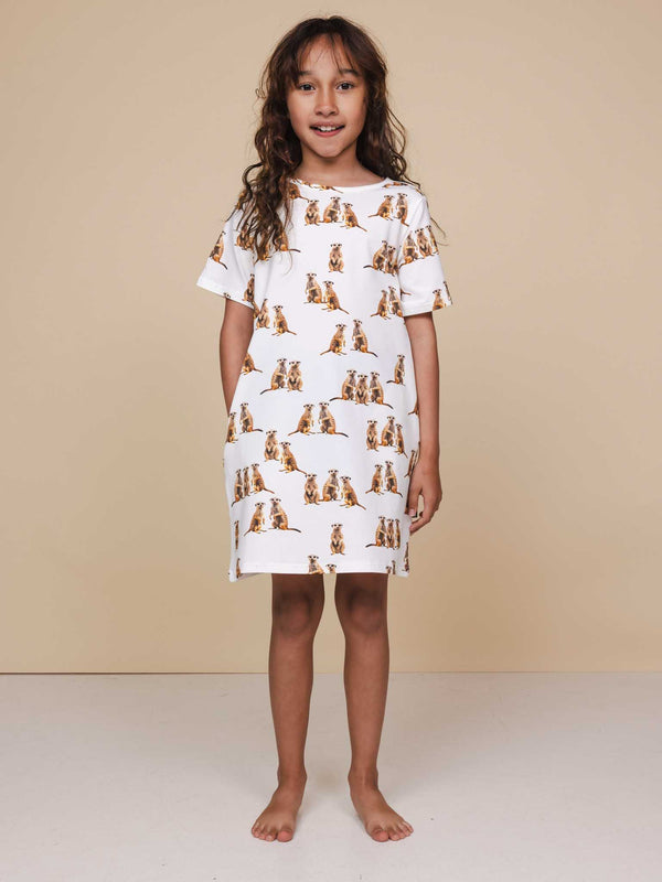 snurk Meerkats T-shirt Dress Kids