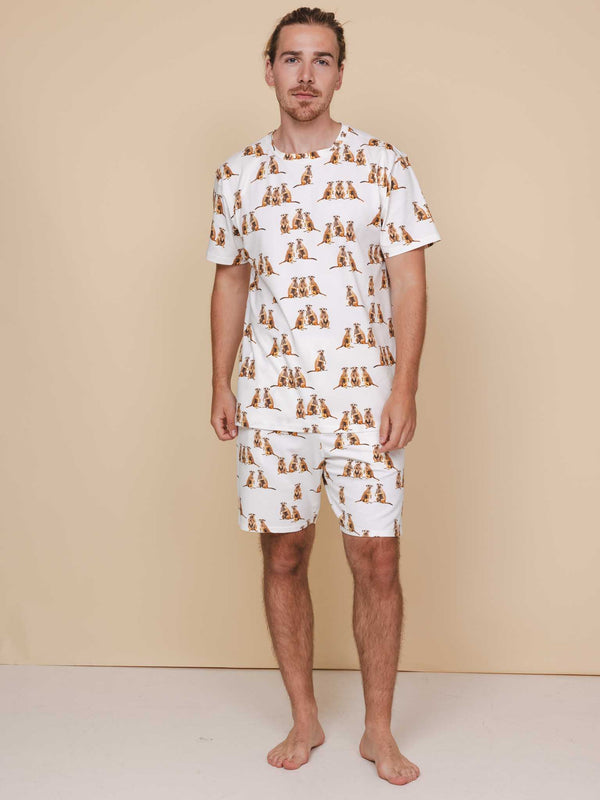 snurk Meerkats T-shirt en Shorts set Heren