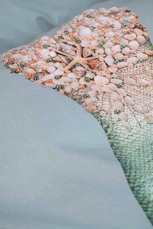 Snurk Mermaid Aqua Dekbedovertrek