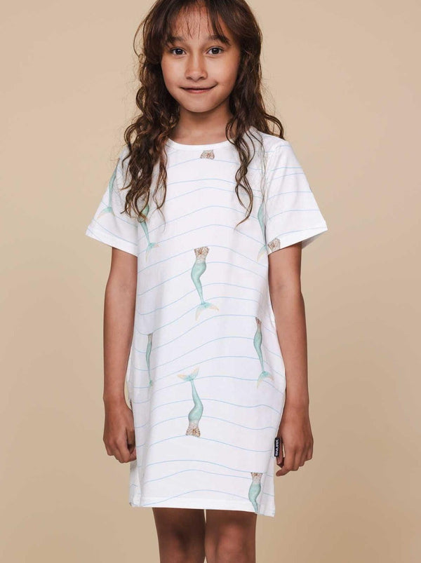 snurk Mermaid T-shirt Dress Kids
