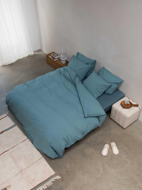 Snurk Mineral Blue Dekbedovertrek