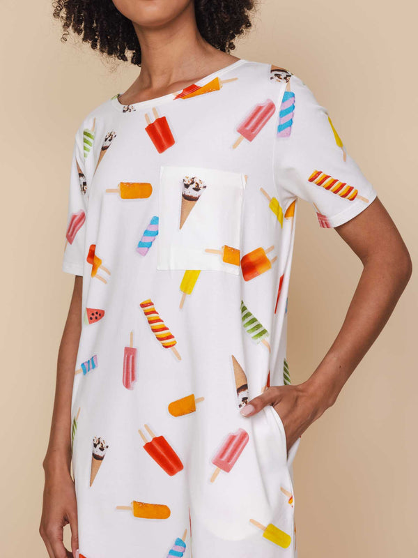 Snurk Popsicles T-shirt Dress Dames