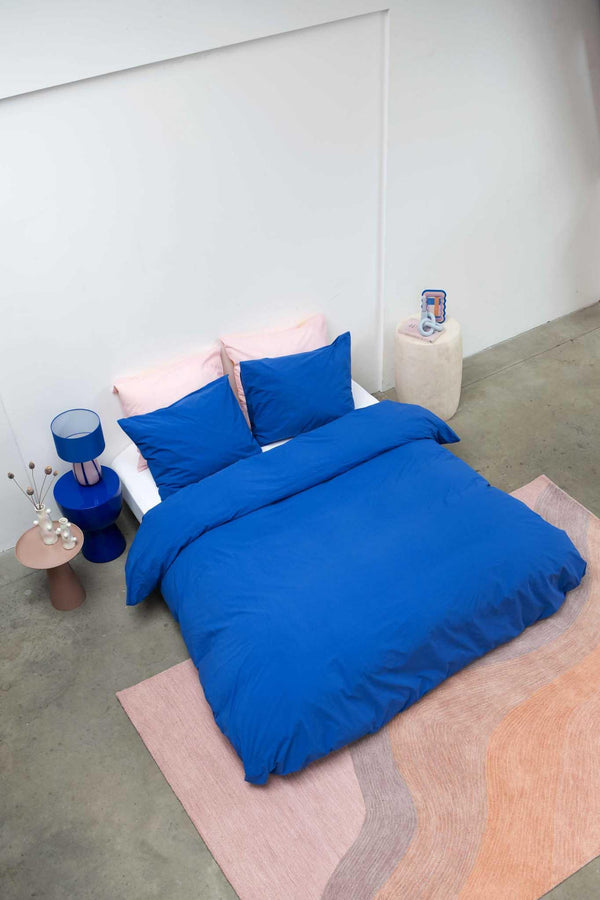 Snurk Royal Blue Dekbedovertrek