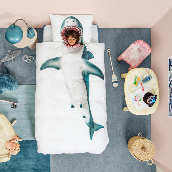 Snurk Shark Dekbedovertrek