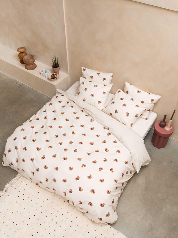 Snurk Squirrels Beige Dekbedovertrek